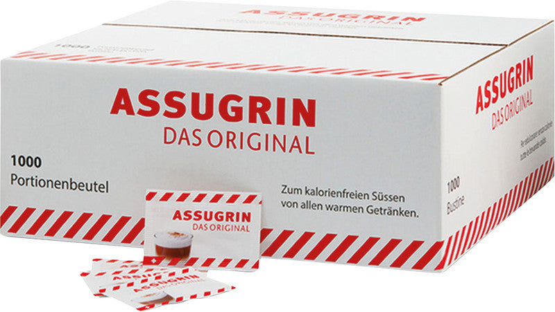 Assugrin Original Süssstoff-Tabletten – Portionenbeutel – à 2 Tabletten – 1000 Portionenbeutel