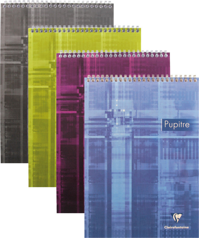Clairefontaine Spiralblock A4, kariert 5 mm, Spiralbindung, Karton, 80 Blatt, 90 g/m² – sortiert