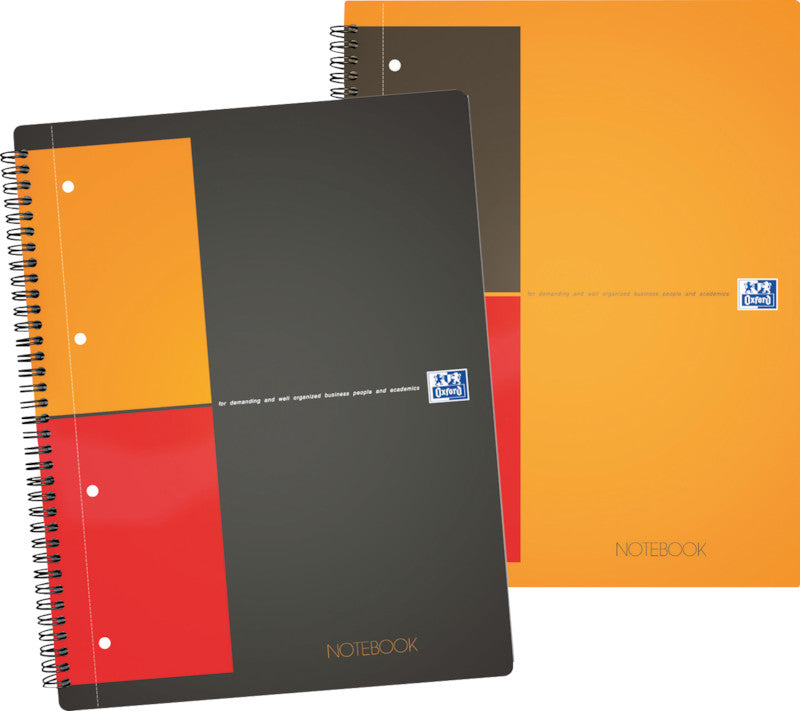 Oxford Collegeblock, 80 Blatt, 4-fach gelocht, perforiert, 80 g/m² – Orange, für SCRIBZEE App