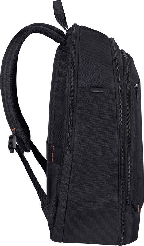 Samsonite Network 4 Notebook-Rucksack – 25 l, Aufsteckfunktion, Recyceltes PET (rPET), Schwarz