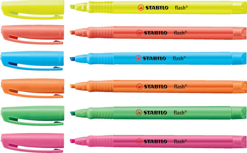 STABILO flash Textmarker Orange – Keilspitze, 1–4 mm