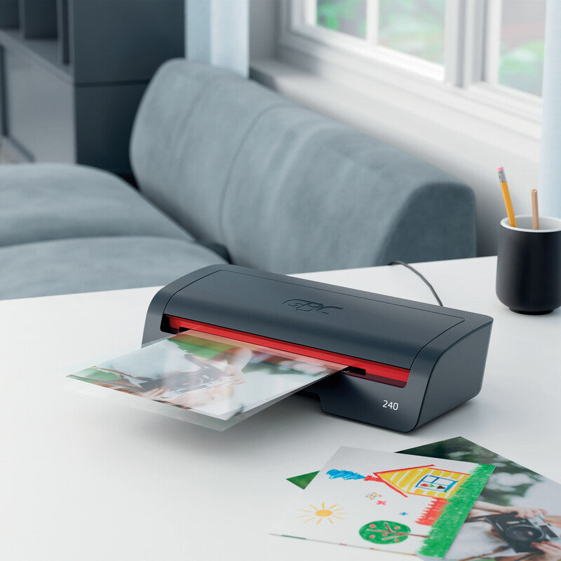 GBC 240 Laminiergerät A4 – 2 Rollen, 75–125 µm, Aufheizzeit 2 Min., 400 mm/min, Schwarz