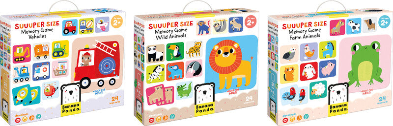 Banana panda Suuuper Size Memory Spiel – Kartenspiel, für 2 oder mehr Spieler, ab 2 Jahren