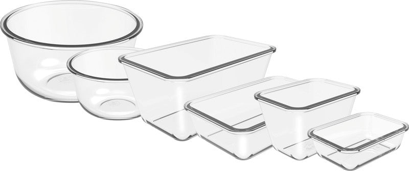 Rotho Pagamalu Choose & Mix Glasbehälter – 0,38 l, Borosilikatglas, Transparent, Spülmaschinenfest