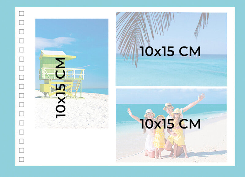 Exacompta Fotoalbum – für 320 × 220 mm, Salbei, Spiralbindung