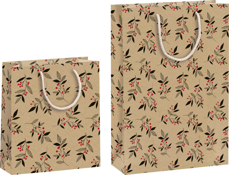 Zoewie Geschenktasche – Naturals X-Mas – kompostierbar, Papier – 240 × 350 × 90 mm