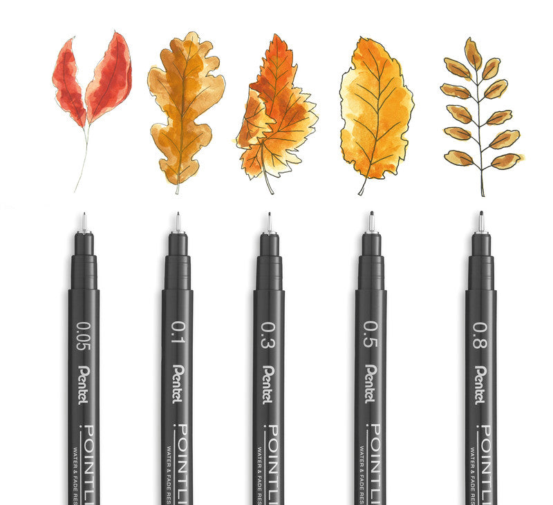 Pentel Fineliner 0,8 mm – schwarz – wasserfest