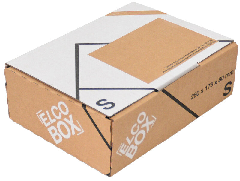 Elco Versandbox, braun – 260 × 190 × 90 mm