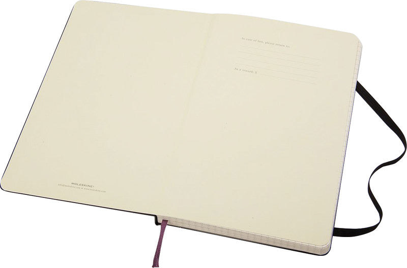 Moleskine Notizbuch, 90 × 140 mm, kariert, Leimbindung, Hardcover, 192 Seiten, 70 g/m² – schwarz