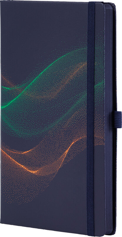 Castelli Notizbuch – A5 – Liniert – 192 Seiten – 80 g/m² – Gebunden, Gummiband, Stiftschlaufe, Mehrfarbig