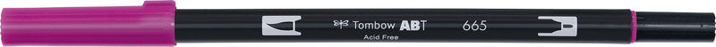 Tombow ABT Dual Brush Pen – lila, 1er-Pack, Feinspitze 0,3 mm, Pinselspitze 3–10 mm