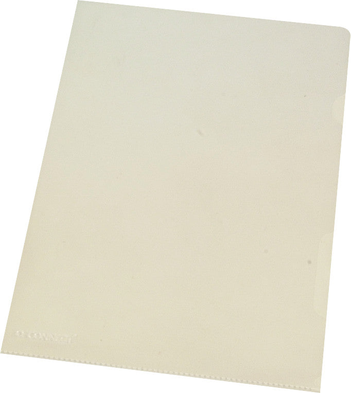 Q-connect Sichtmappe A4 – transparent, Polyethylen, glänzend, 150 µm, 10er-Pack