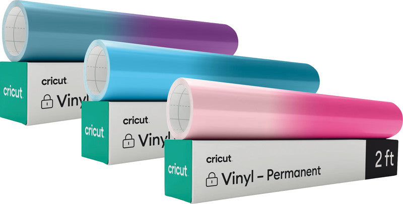 Cricut Glänzende Vinylfolie, selbstklebend – türkis/violett – 30 × 60 cm – für Cricut Schneideplotter