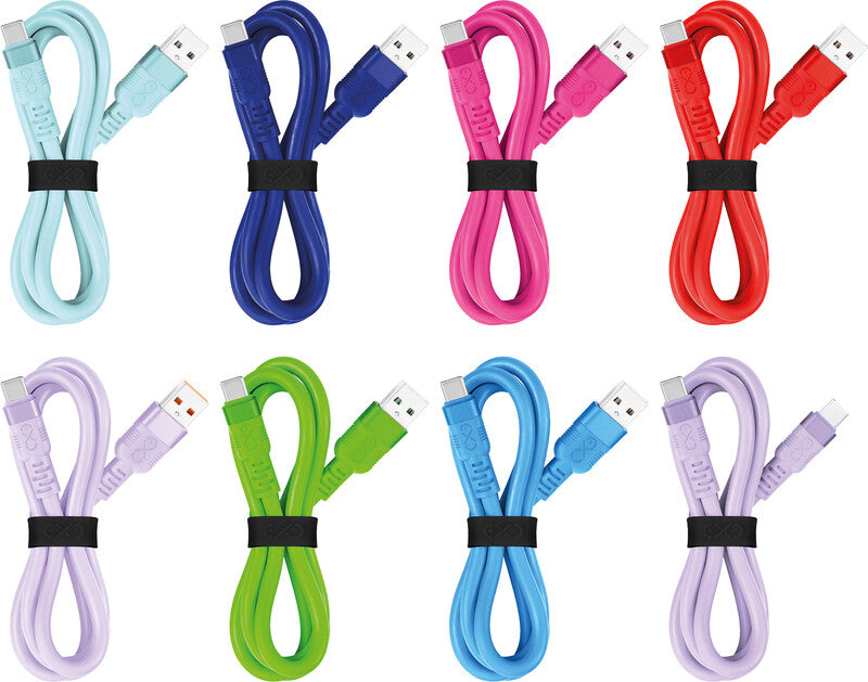EXC USB-Kabel, USB-A zu USB-C, 2 m, Ladekabel, für universelle USB-Endgeräte