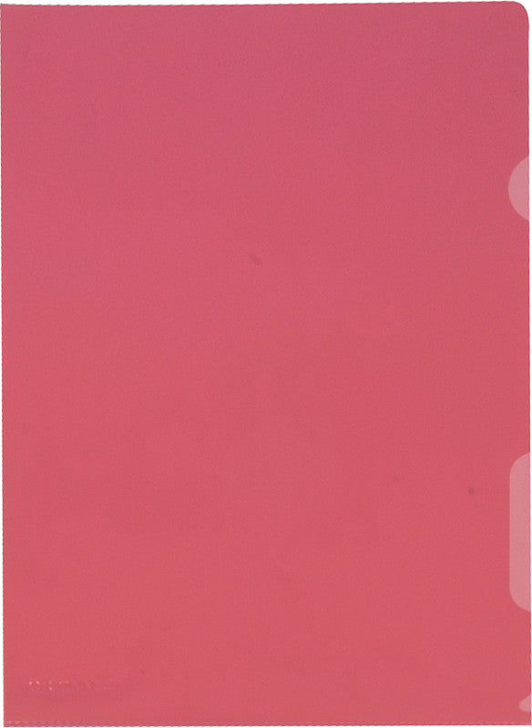 Q-connect Sichtmappe A4 – Rot, Polypropylen, Glänzend, 140 µm, 10er-Pack