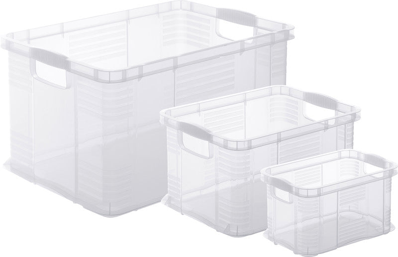 Rotho Systembox Agilo – Kunststoff, transparent, 59 × 31 × 39 cm