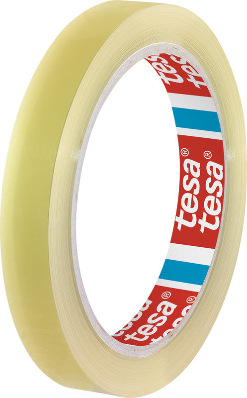 TESA Büro-Klebeband – permanent, klar, Kunststoff, 15 mm × 66 m, Kern Ø 76 mm
