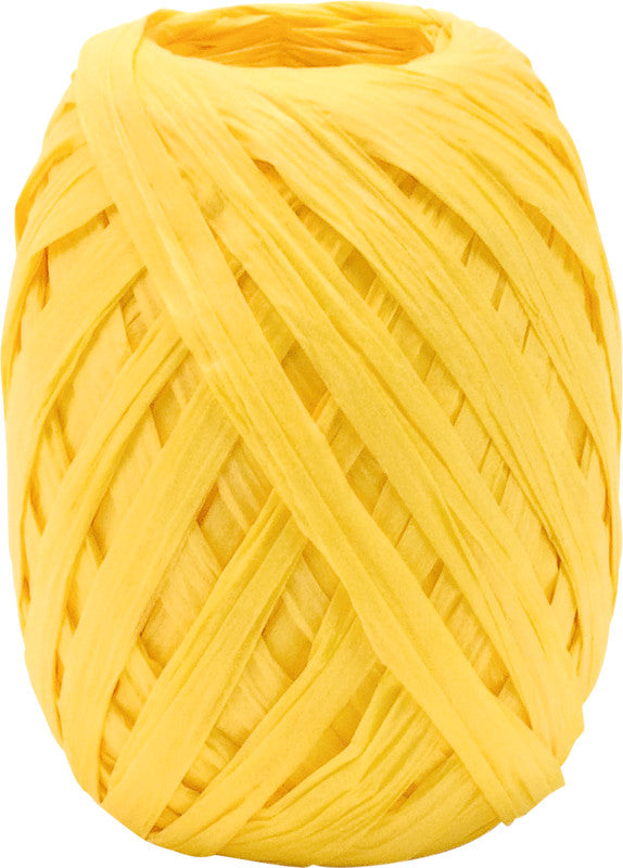 Goldina Bastpapier Raffia – Gelb – 0,7 × 3000 cm