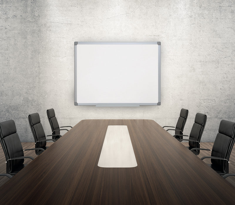 Q-Connect – Whiteboard – 90 × 60 cm, lackierter Stahl, magnetisch, Aluminiumrahmen, Wandmontage