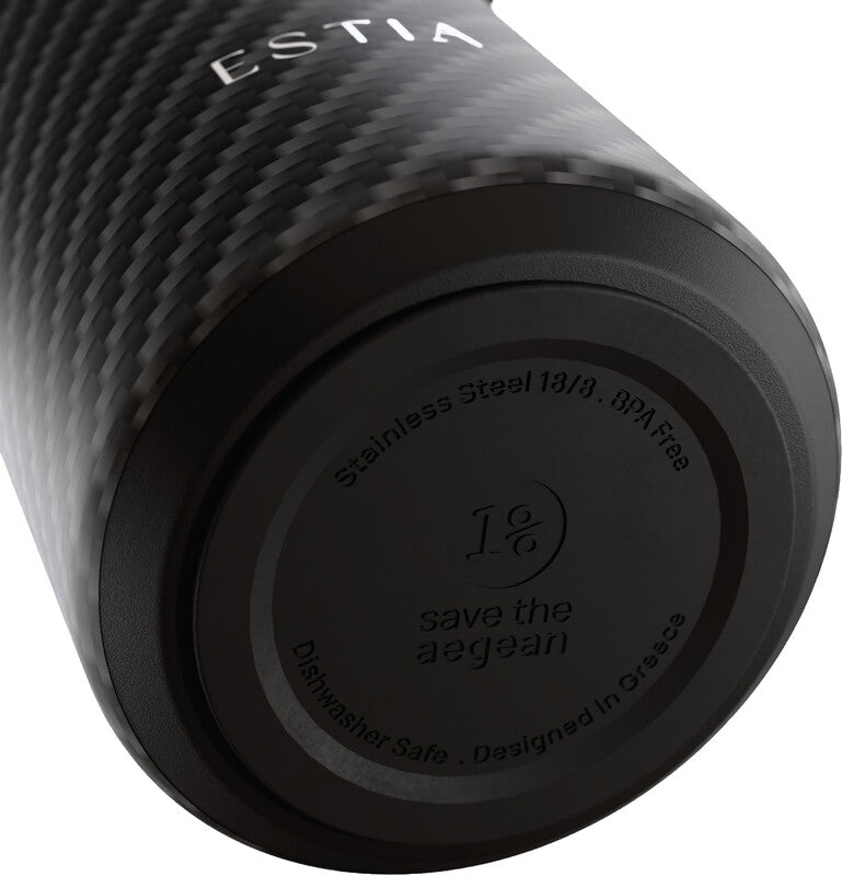 Estia Pulse Isolierflasche 500 ml – Doppelwandig 12 h Heiss / 24 h Kalt, Edelstahl, Schraubdeckel