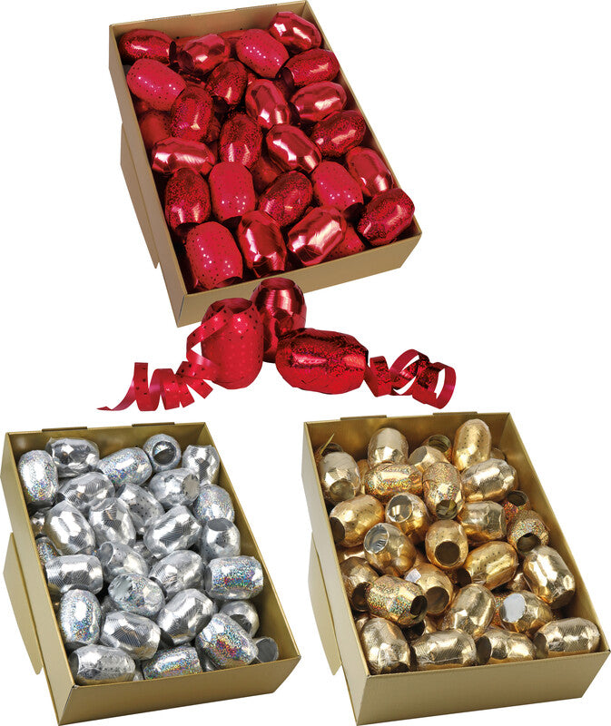 Präsent Geschenkband – Weihnachten, Glossy – 10 mm × 20 m – Gold