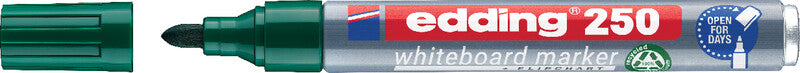 Edding Whiteboard-Marker 250 – Rundspitze 1,5-3 mm – Grün – Trocken abwischbar