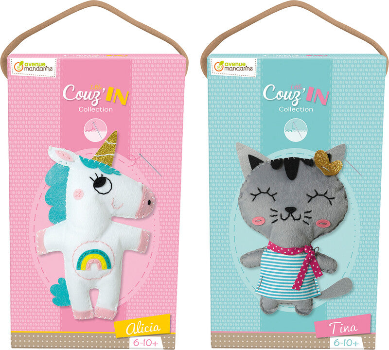 Avenue Mandarine – Bastelset Einhorn Alicia – 6–10 Jahre – 140 × 300 × 50 mm