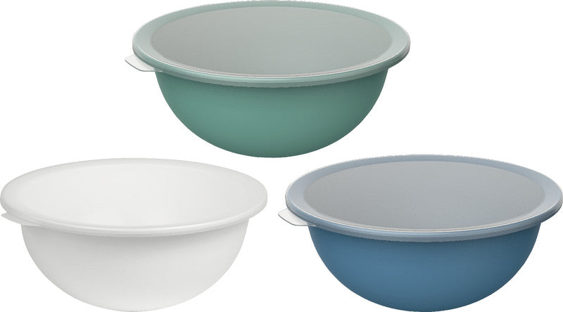 Rotho Schüssel Caruba – 4,8 l – mit Deckel, stapelbar – PP – grün – 32,2 × 13,3 × 30,5 cm