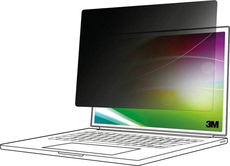 3M Displayschutz für Notebooks bis 14" (318×182 mm, 16:9) – Schwarz
