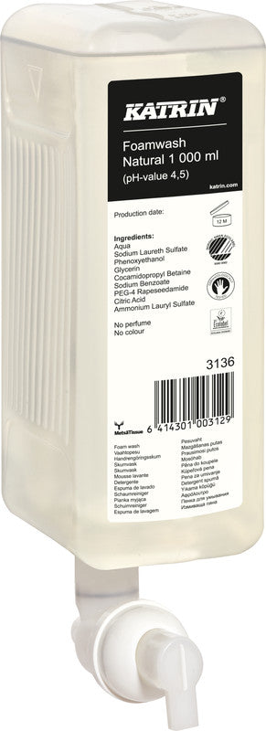 Katrin Schaumseife Nachfüllung – 1'000 ml – Neutral – für Inclusive