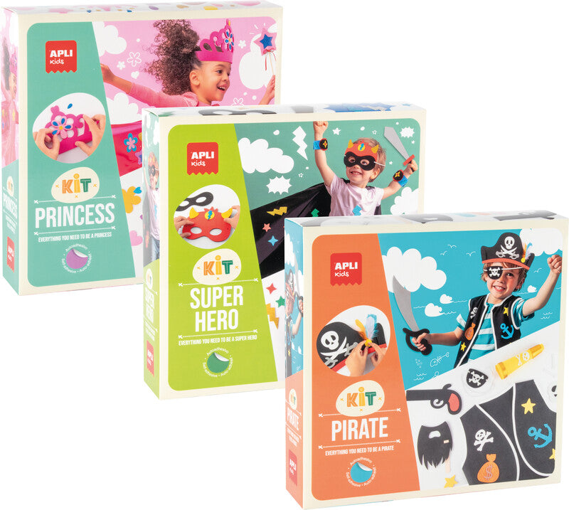 APLI Kids – Bastelset Kostüm Pirat – ab 3 Jahren – 250 × 250 × 60 mm