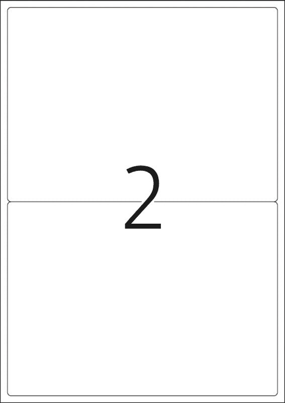 HERMA Druckeretiketten, 200 mm × 144 mm, blau, Papier, wiederablösbar, 40 Etiketten (20 Blätter)