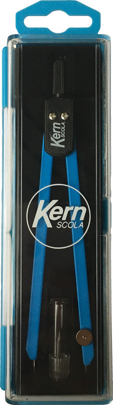 Kern scola Wandtafel-Zirkel – Schenkellänge 13,5 cm, Radius 15 cm, Messing, Blau