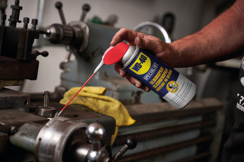 WD-40 Silikonspray – transparent, wasserfest, für Silikon, 400 ml, −35 bis +200 °C