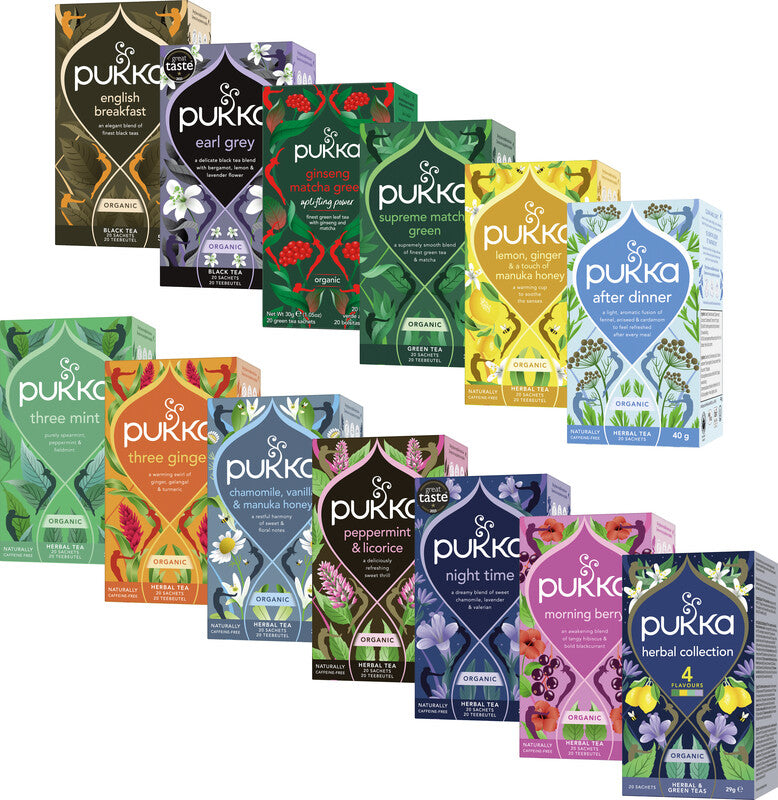 Pukka Earl Grey – Teebeutel, Bio-Schwarztee – 20 Beutel