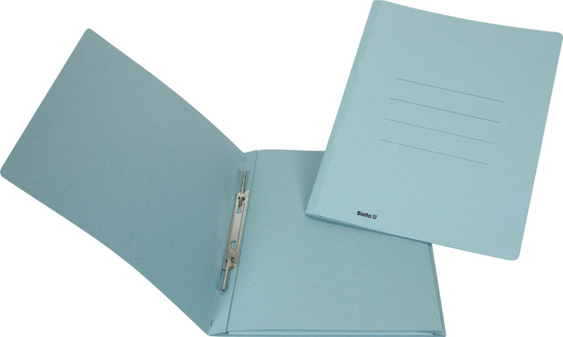 Biella Schnellhefter Praxis – A4, Karton, blau, Beschriftungslinien, 320 g/m²