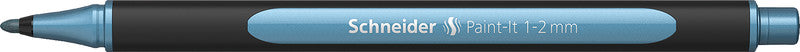 Schneider Schreibgeräte Schneider Paint-It Filzstift Metallic – Rundspitze, 1–2 mm, polarblau metallic