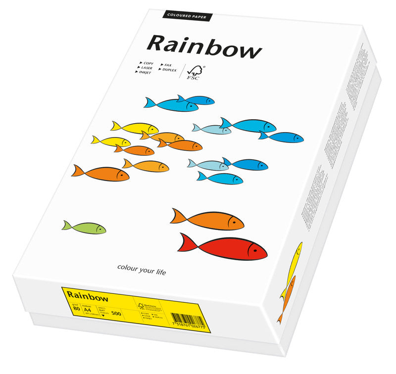 Scaldia Kopierpapier – A4, 120 g/m², intensivgelb – für Inkjet/Laser/Kopierer – FSC – 250 Blatt