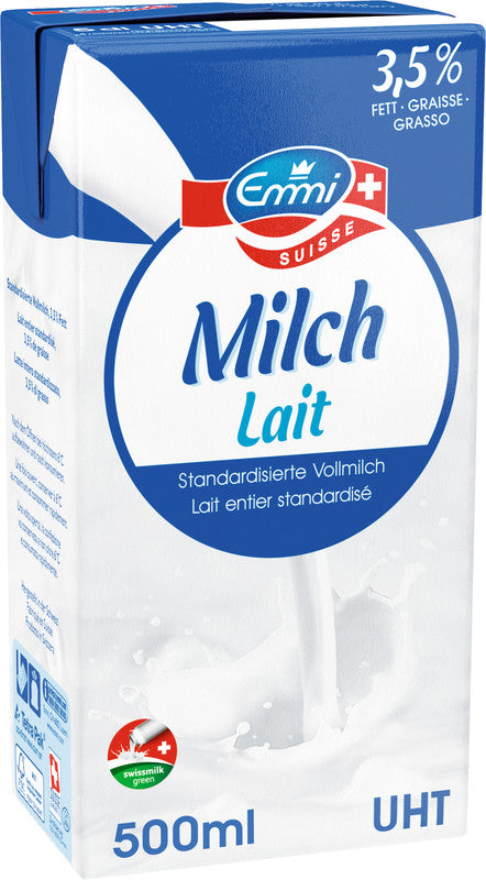 EMMI Vollmilch UHT – 3,5% Fett – 0,5 l