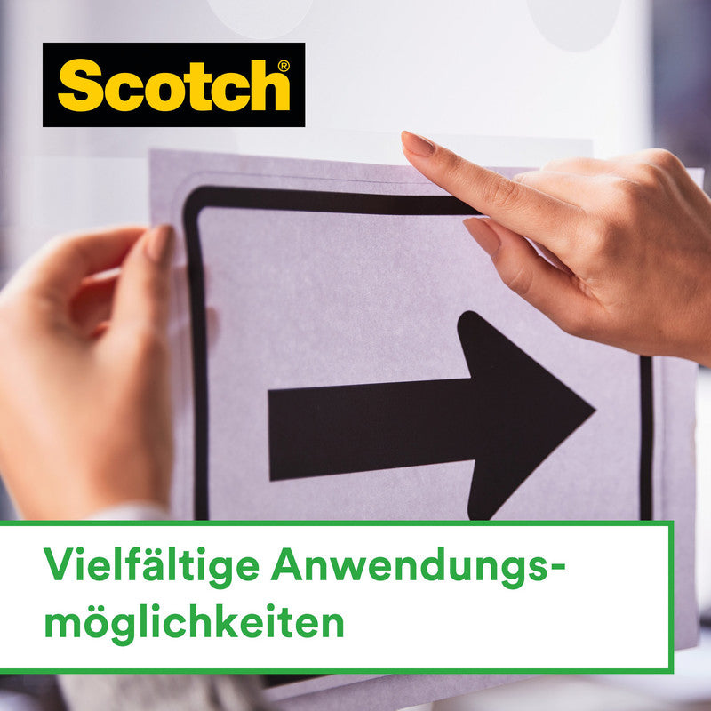 Scotch Klebeband Magic 810 – permanent, matt, Zelluloseazetat, 12 mm × 66 m, transparent, 2 Rollen