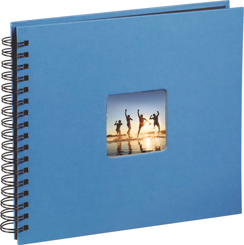 Hama Fotoalbum Wiro Fine Art – azur, mit Pergaminzwischenblättern, Papier, 240 × 170 mm