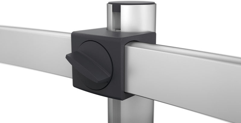Durable Monitorhalterung, 2 Monitore, Tischklemme, bis 27", VESA 75 × 75/100 × 100 mm, höhenverstellbar