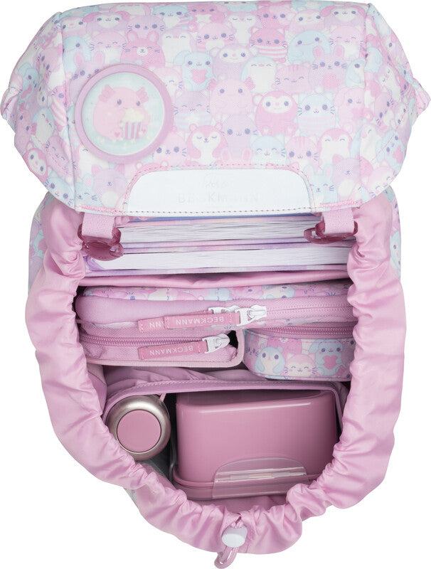 Beckmann Classic 1st – Schulrucksack, Hug Me, 22 l, 24×37×25 cm, für Laptop bis 15", mit Wendetasche