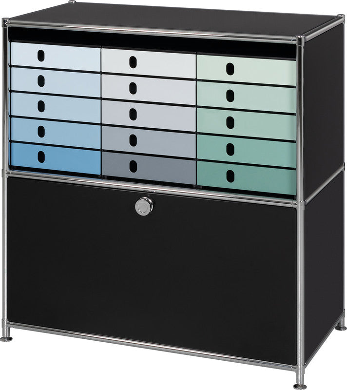 Styro Val Pro Schubladenelement – für Format C4, Metallmöbel, Regale – 243 × 335 × 323 mm