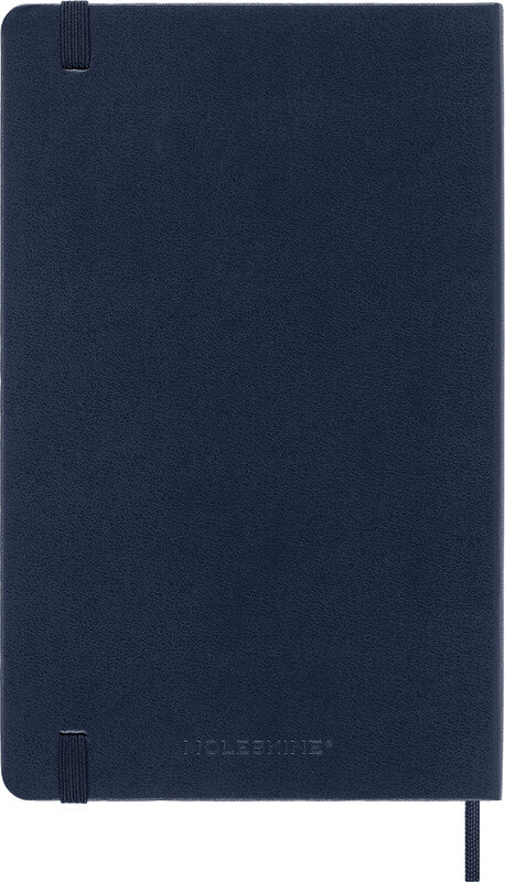 Moleskine Schüleragenda – 1 Woche/1 Seite, gebunden, 13 × 21 cm, 18 Monate Juli–Dezember, Englisch, Saphirblau, FSC