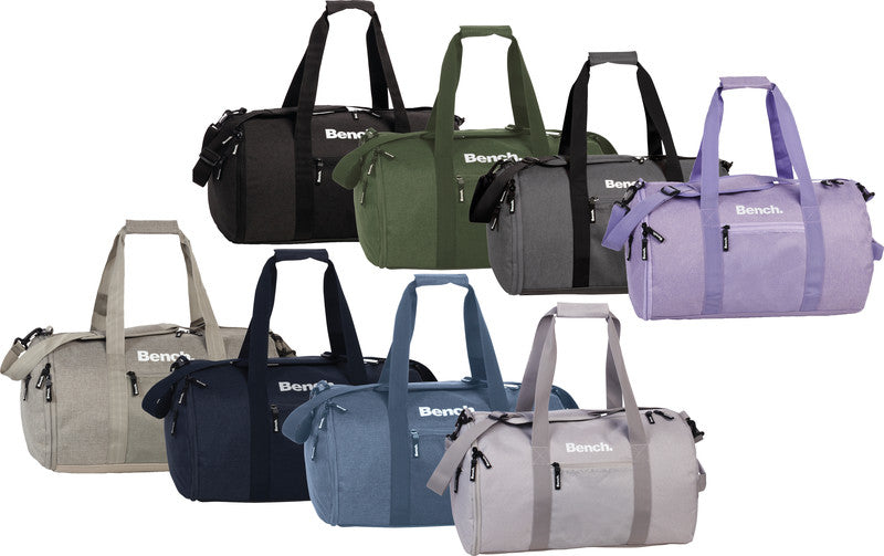 Bench Sporttasche Classic – 30 l, hellgrau, mit Schultergurt, wasserabweisend, 50 × 29 × 29 cm