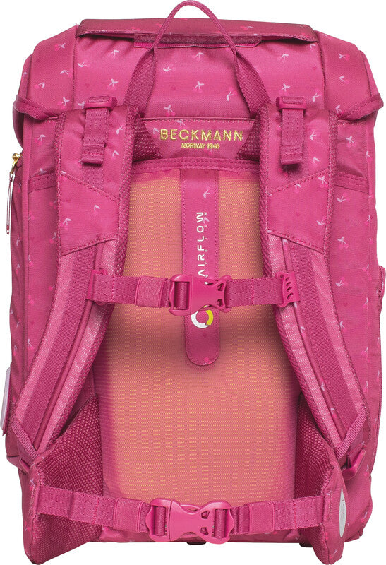 Beckmann Schulrucksack Plus Air – Cherry – aus recyceltem PET