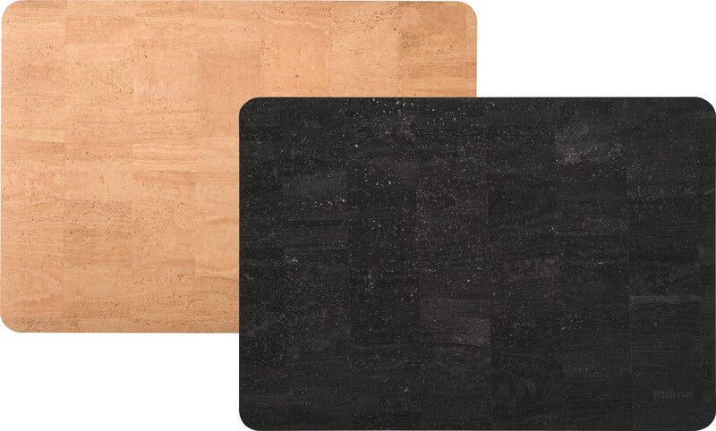 Kolma Schreibunterlage – Kork, matt – Schwarz – 66 × 45 cm – rutschfest, PVC-frei