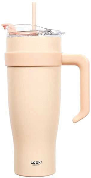 Thermobecher 1,2 l – doppelwandig, Schraubdeckel, Edelstahl