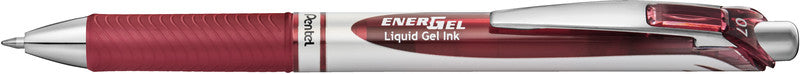 Pentel EnerGel Gelschreiber – Burgund, 0,7 mm, schnelltrocknend, Druck, nachfüllbar